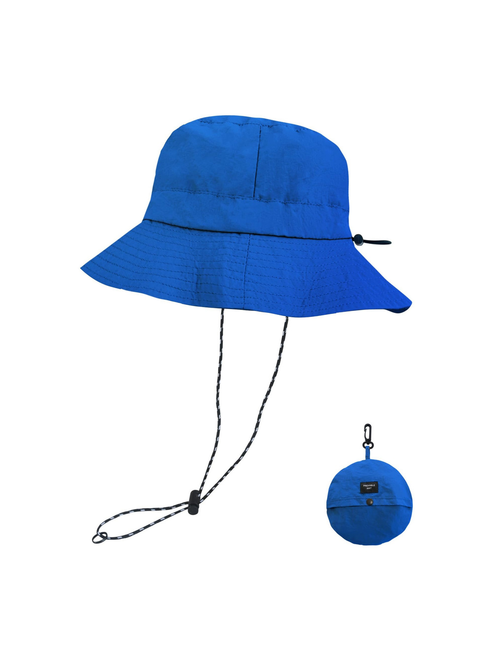 Sun Bucket Hats for Woman Men Lightweight Sun Hat | Pure Royalblue | Size OS